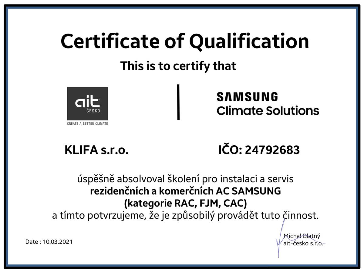 certifikat RAC CAC FJM